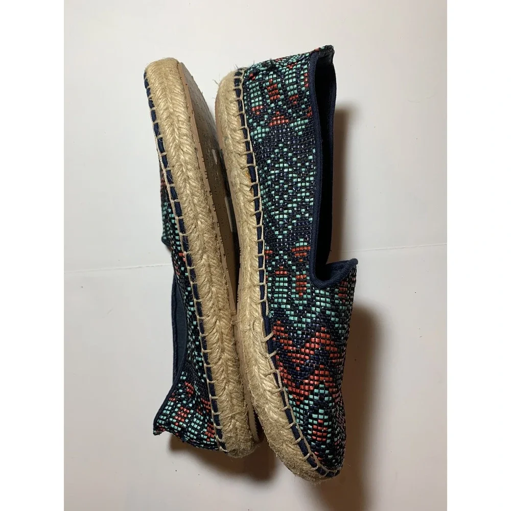 Dolce Vita Womens Blue Aztec Espadrilles Size 6.5
